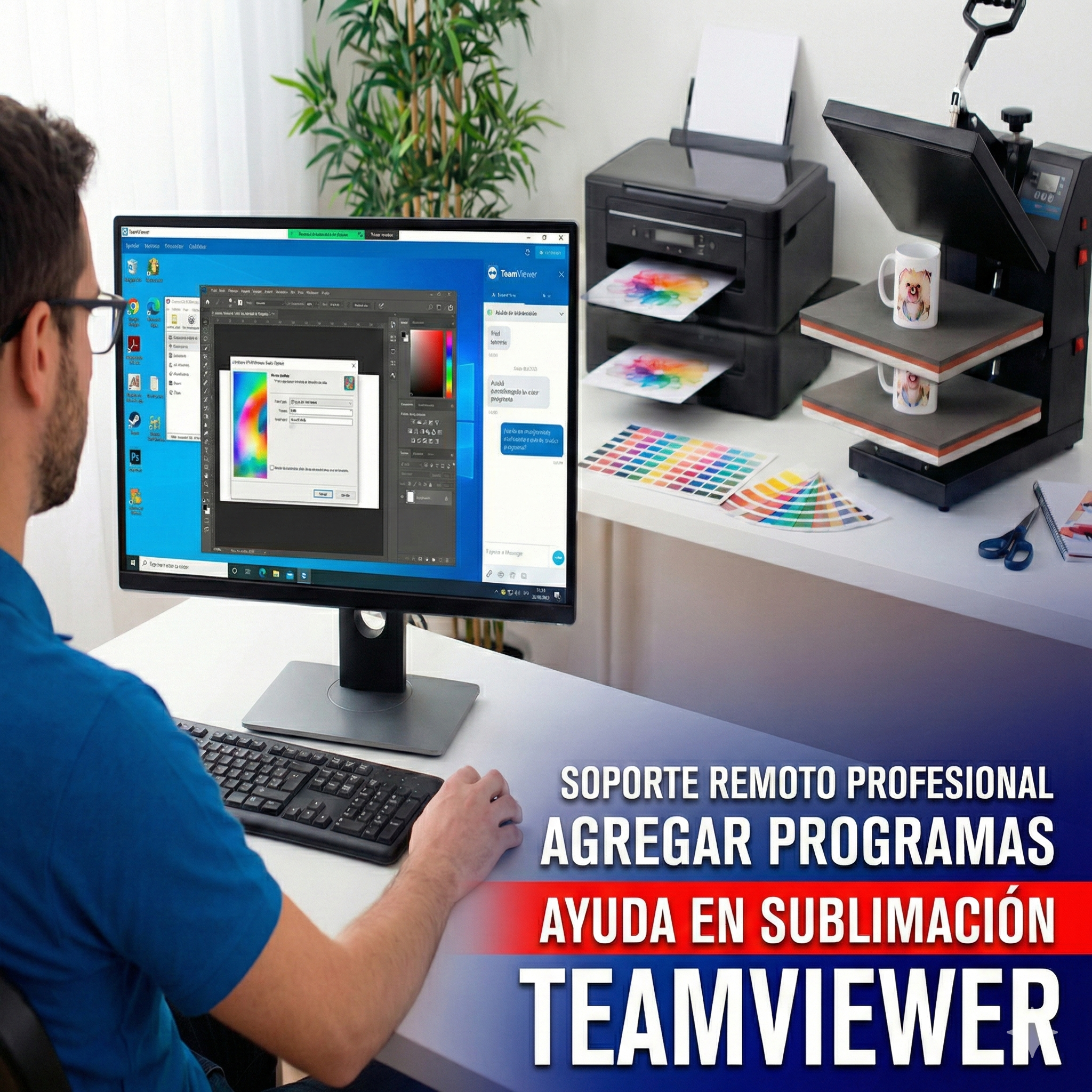 SOPORTE REMOTO  PARA SUBLIMACIÓN 🎨🖨️