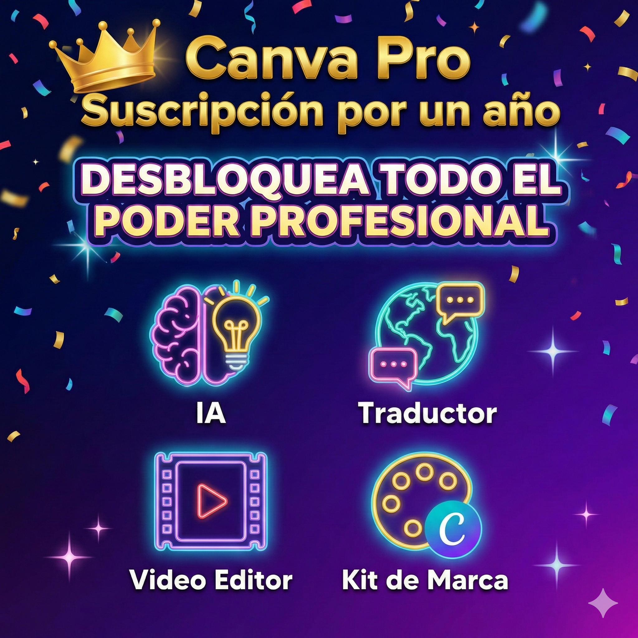 Canva Pro Profesional - PLAN PROFESIONAL / NEGOCIOS 👑